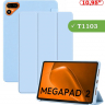 Чехол для Tecno MEGAPAD 2 (10,95) (T1103), голубой (TPU)