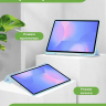 Чехол с прозрачной задней крышкой для Samsung Galaxy Tab S10 FE+ (13,1") (голубой), прозр. акрил