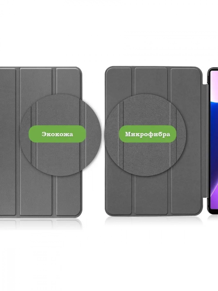Чехол для Lenovo Tab M10 Plus (Gen 3), серый
