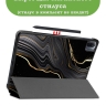 Чехол для Xiaomi Pad 5 11", Чёрный мрамор