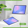 Чехол с прозрачной задней крышкой для Samsung Galaxy Tab S10 FE+ (13,1") (светло-серый), прозр. акрил
