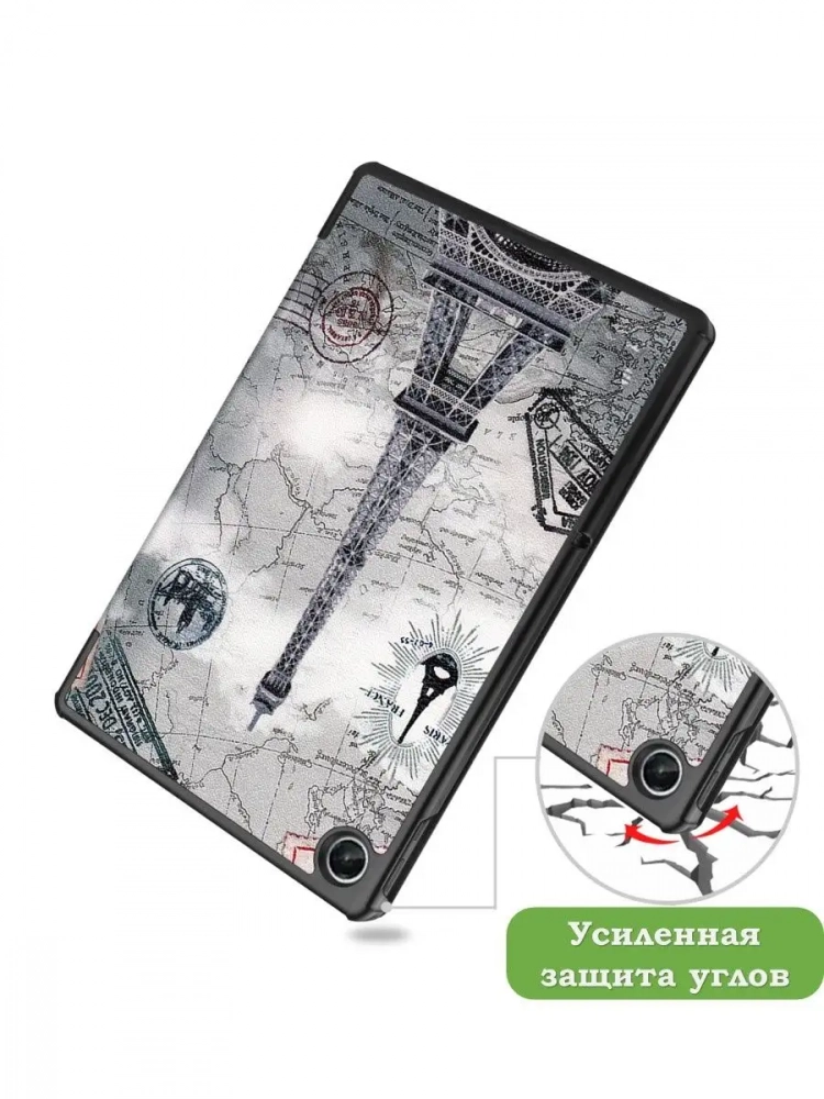 Чехол для Lenovo Tab M10 Plus (Gen 3), Эйфелева башня в Париже Чехол для Lenovo Tab M10 Plus (Gen 3), Эйфелева башня в Париже