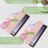 Чехол с прозрачной задней крышкой для Galaxy Tab S10 FE+ (13,1") (розовый мрамор), прозр. акрил
