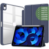Чехол с прозрачной задней крышкой для iPad 10.9 2022 10th gen (темно-синий), прозр. акрил