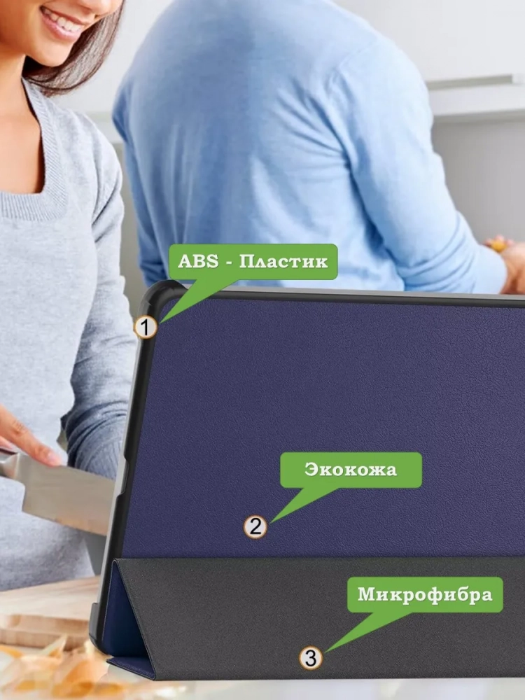 Чехол для Xiaomi Pad 7, Xiaomi Pad 7 Pro, темно-синий Чехол для Xiaomi Pad 7, Xiaomi Pad 7 Pro, темно-синий