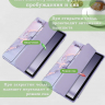 Чехол с прозрачной задней крышкой для Galaxy Tab S10 FE+ (13,1") (фиолет. мрамор), прозр. акрил