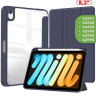 Чехол с прозрачной задней крышкой для iPad mini 6, mini 7 (темно-синий), прозр. акрил