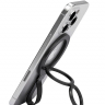 Магнитное кольцо держатель MagSafe c силиконовым ремешком (золотой) №2
