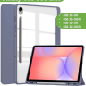 Чехол с прозр. акрил для Samsung Galaxy Tab S9, S9 FE, S10 FE, S10 Lite (фиолетовый), прозр. акрил