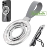 Магнитное кольцо держатель MagSafe c силиконовым ремешком (серебряный) №3