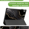 Чехол для Huawei MatePad 11 (2023), Чёрный мрамор