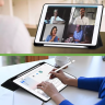 Чехол с прозрачной задней крышкой для iPad 10.2 (черный), прозр. акрил