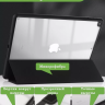 Чехол с прозрачной задней крышкой для iPad 10.2 (черный), прозр. акрил