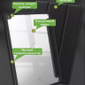 Чехол с прозрачной задней крышкой для iPad 10.2 (черный), прозр. акрил