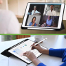 Чехол с прозрачной задней крышкой для iPad 10.2 (черный), прозр. акрил