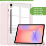 Чехол с прозр. акрил для Samsung Galaxy Tab S9, S9 FE, S10 FE, S10 Lite (розовый), прозр. акрил