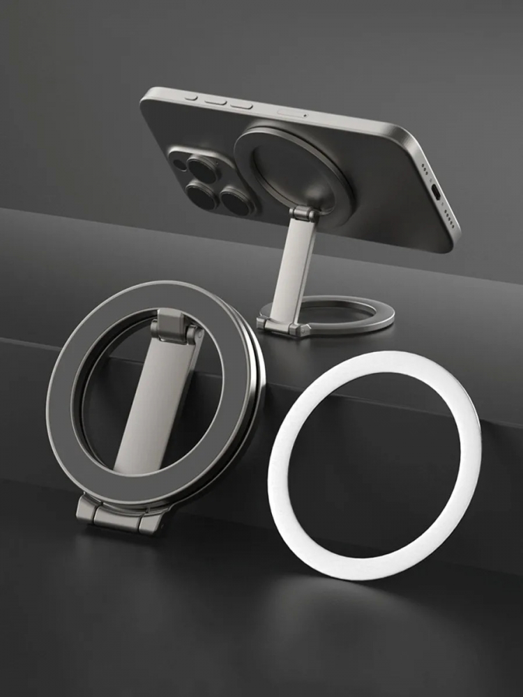Магнитный держатель-подставка MagSafe (черный) №4
