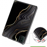 Чехол для Teclast P40S, M40 Plus 2023, P40HD 2023 Dual camera, Чёрный мрамор