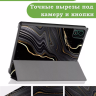 Чехол для Teclast P40S, M40 Plus 2023, P40HD 2023 Dual camera, Чёрный мрамор