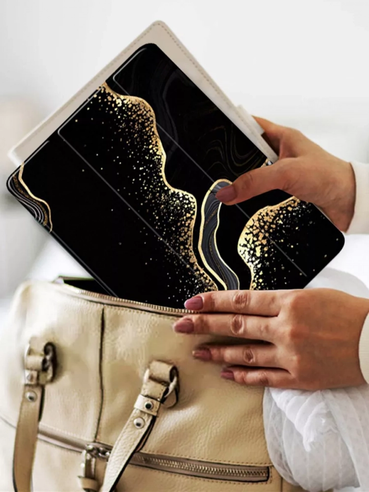 Чехол для Teclast P40S, M40 Plus 2023, P40HD 2023 Dual camera, Чёрный мрамор Чехол для Teclast P40S, M40 Plus 2023, P40HD 2023 Dual camera, Чёрный мрамор