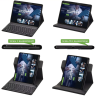 Чехол с клавиатурой для Samsung Galaxy Tab S9, S9 FE (черный), поворотный