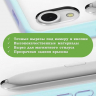 Чехол с прозр. акрил для Samsung Galaxy Tab S9, S9 FE, S10 FE, S10 Lite (голубой), прозр. акрил