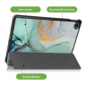 Чехол для Lenovo Tab M10 Plus (Gen 3), Зеленый мрамор