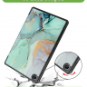 Чехол для Lenovo Tab M10 Plus (Gen 3), Зеленый мрамор