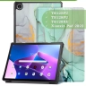 Чехол для Lenovo Tab M10 Plus (Gen 3), Зеленый мрамор