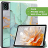Чехол для Teclast P40S, M40 Plus 2023, P40HD 2023 Dual camera, Зелёный мрамор