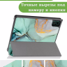 Чехол для Teclast P40S, M40 Plus 2023, P40HD 2023 Dual camera, Зелёный мрамор