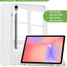 Чехол с прозр. акрил для Samsung Galaxy Tab S9, S9 FE, S10 FE, S10 Lite (светло-серый), прозр. акрил