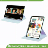 Поворотный чехол для Honor Pad 9 (голубой), 360гр.