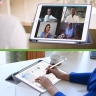 Чехол с прозрачной задней крышкой для iPad 10.2 (фиолетовый), прозр. акрил