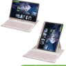 Чехол с клавиатурой для Samsung Galaxy Tab A9 Plus (розовый), поворотный
