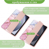 Чехол с прозр. акрил для Samsung Galaxy Tab S9, S9 FE, S10 FE, S10 Lite (розовый мрамор), прозр. акрил