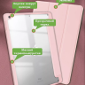 Чехол с прозрачной задней крышкой для iPad 10.2 (розовый), прозр. акрил