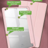 Чехол с прозрачной задней крышкой для iPad 10.2 (розовый), прозр. акрил