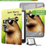 Поворотный чехол для Kindle K6 2022/2024 (Капибара - 360)