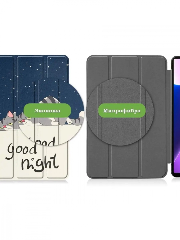 Чехол для Lenovo Tab M10 Plus (Gen 3), Сонный кот