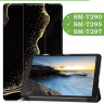 Чехол для Samsung Galaxy Tab A 8.0 (2019) T290, T295, Чёрный мрамор