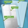 Чехол с прозрачной задней крышкой для iPad 10.2 (голубой), прозр. акрил