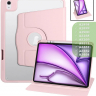Поворотный чехол для iPad Air 13 (2024) (розовый), 360гр.