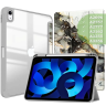 Чехол с прозрачной задней крышкой для iPad 10.9 2022 10th gen (серый мрамор), прозр. акрил