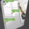 Чехол с прозрачной задней крышкой для iPad 10.9 2022 10th gen (серый мрамор), прозр. акрил