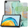 Чехол для Huawei MatePad SE, AGS5-W09, AGS5-L09, Зеленый мрамор