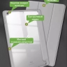 Чехол с прозрачной задней крышкой для iPad 10.2 (светло-серый), прозр. акрил