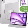 Поворотный чехол для iPad Air 13 (2024) (светло-серый), 360гр.