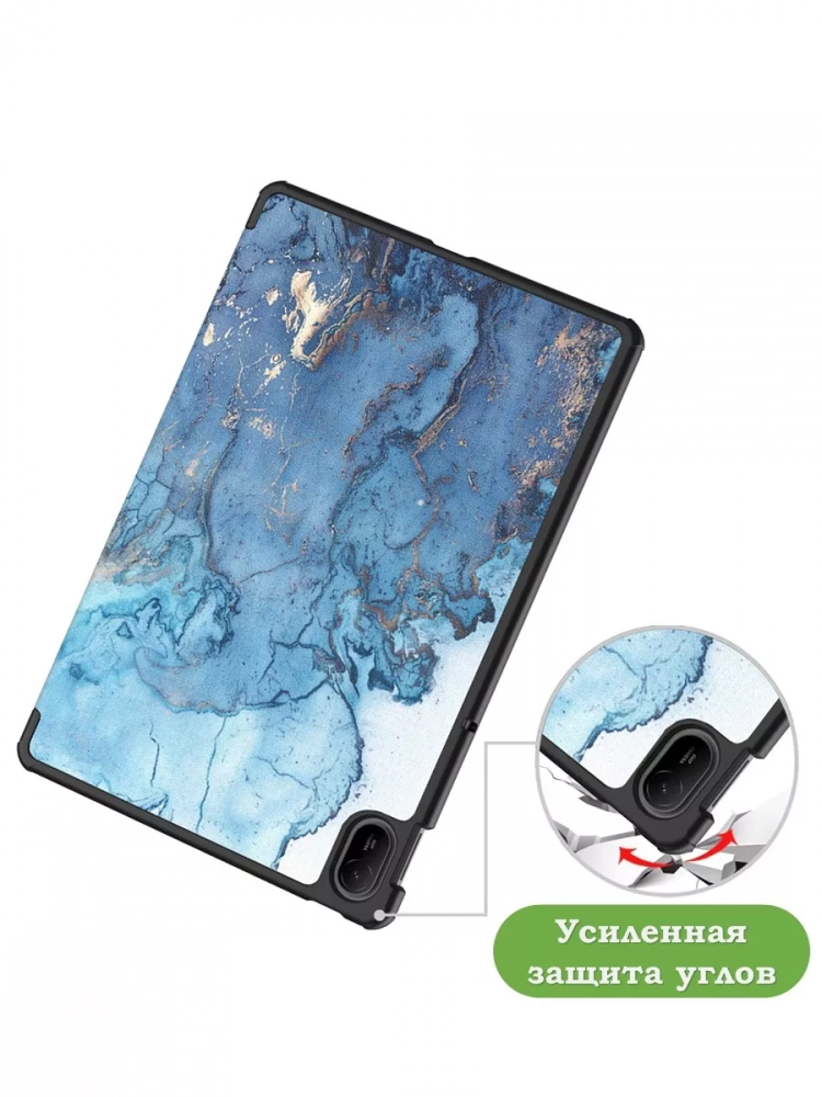 Чехол для HUAWEI MatePad SE 11 2024 (11se), Голубой мрамор