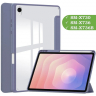 Чехол с прозрачной задней крышкой для Samsung Galaxy Tab S11 (фиолетовый), прозр. акрил